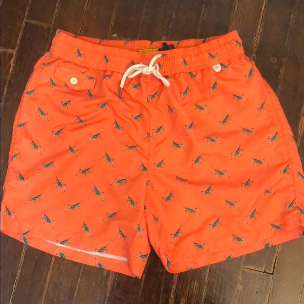 Polo by Ralph Lauren orange swim trunks